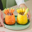 Trái Cây Nĩa Trái Cây Hộ Gia Đình Thép Không Gỉ Bảo Quản Bộ Trẻ Em An Toàn Dâu Dễ Thương Trái Cây Chọn Nĩa Trái Cây Nhỏ JVC