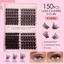 Mô Phỏng Ghép Lông Mi Giả 3D Cụm Lông Mi Mở Rộng Cho Làm Đẹp Mắt Cosplay DIY Trang Điểm