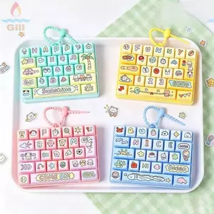 Đồ chơi bàn phím điện tử GILL, Thiết kế treo âm thanh phím Đồ chơi giảm căng thẳng, Đồ chơi quà tặng di động Thiết kế cá gỗ Đồ trang trí treo trẻ em cho trẻ em