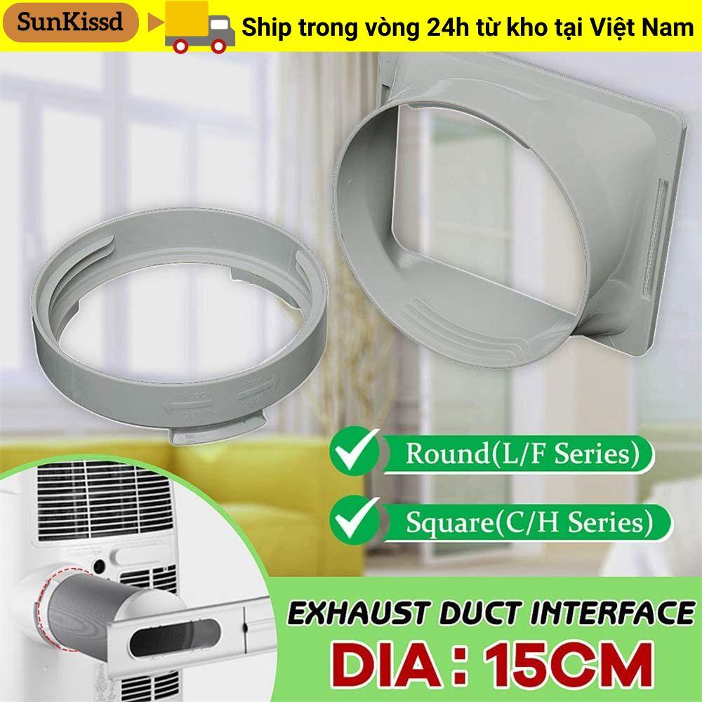 Giao diện ống xả SUNKISSD Ống điều hòa di động Ống dẫn hình tròn / vuông