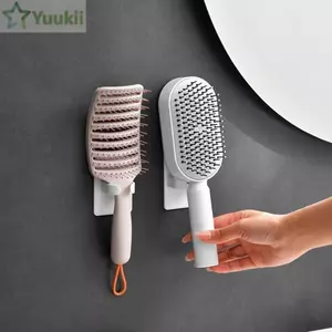 Giá đỡ lược YUUKII, Giá đựng lược nhựa treo tường, Sử dụng tại nhà sáng tạo Máy uốn tóc tiết kiệm không gian Phòng tắm