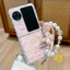 Phone Case For OPPO Find N5 Find N3 Flip N2 Flip TPU Transparent Chain Cat Heart Fold Aesthetic Korean Cute