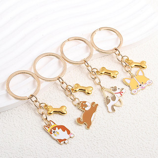Dễ Thương Móc Khóa Hình Xương Chó Đáng Yêu