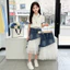 Bé Gái Denim Khâu Gạc Váy Mùa Hè 2026 Phong Cách Mới Thời Trang Trẻ Em Váy Ngọt Ngào