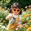 Kính râm Kids Girls Boys Daisy Full Frame Kính râm chống tia cực tím