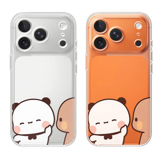 Ốp điện thoại cho iPhone 17 16 15 14 13 12 11 vỏ silicon trong suốt TPU mềm,Các cặp đôi vỏ chống sốc YIER BUBU