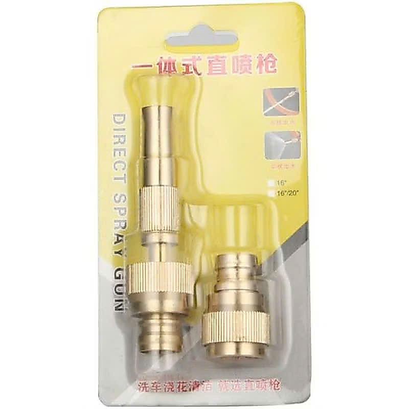 (COMBO 2 MÓN) ĐẦU VÒI XỊT TĂNG ÁP - Vòi Phun Áp Lực Mạnh Hỗ Trợ Rửa Xe, Súng Xịt Nước Đa Năng Làm Sạch Sân Vườn