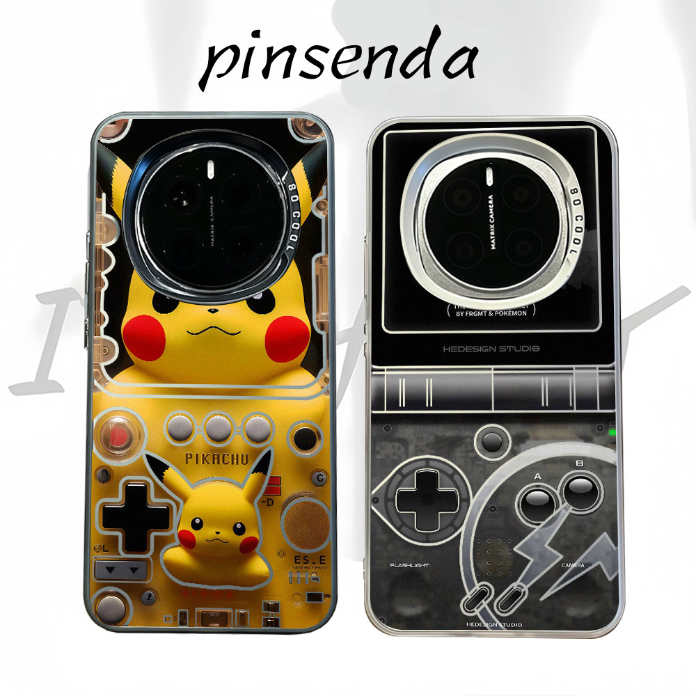 Dành cho Honor Magic 8 Pro / 7 Pro / 6 Pro 600 Pro Win RT GT Pro “Thiết kế máy trò chơi Pikachu ” Vỏ điện thoại cứng Micro Matte / Honor 400 / 300 X9D X9C X8D Vỏ Honor chống sốc