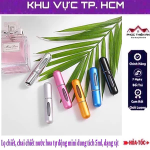Lọ chiết, chai chiết nước hoa mini tự động, dạng xịt, dung tích 5ml, dạng xịt - tiện dụng, đa năng