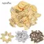 AqToCna Thời Trang 50 Chiếc Lá Filigree Kim Loại Thủ Công Trang Sức DIY Phụ Kiện Mặt Dây Chuyền AqToCna
