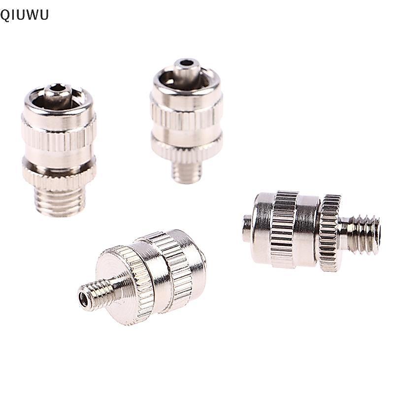 QIUWU M4 M5 M6 M8 Vít Ren Mạ Đồng Kim Loại Luer Lo Adapter.