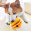 Đồ chơi thú cưng Burger Shape Giggle Âm thanh thu hút Chăm sóc răng miệng chống cắn Đa chức năng Làm sạch răng Đồ chơi chơi chơi cho chó Wobble Giggle Ball Đồ dùng cho thú cưng