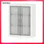 Dụng cụ trang điểm Tủ treo tường Chất liệu PP trắng Bộ lưu trữ đa chức năng cho phòng tắm Vanity