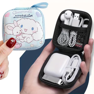 Dễ Thương Cinnamoroll Ví Đựng Tiền Xu mini Hoạt Hình Anime Túi Đựng Tiền Xu Phong Cách Học Sinh Túi Nhỏ Tai Nghe