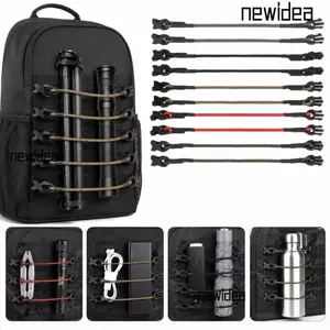 NEWIDEA 3 Cái / bộ Dây đeo cố định đa năng, Độ đàn hồi cao Dễ sử dụng Dây đàn hồi cố định, Phụ kiện hạng nặng đa năng với khóa tháo nhanh Tiện ích ngoài trời Cắm trại