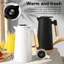 Bình giữ nhiệt AA 1000ML Bình giữ nhiệt Bắc Âu cho nước nóng Máy nước nóng thông minh Ấm đun nước Bình chân không Bình chân không có lớp kính hai lớp Lớp lót bên trong Tay cầm bằng gỗ VN