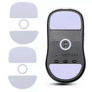 Btsg 2 Bộ Giày Trượt Chân Miếng Lót Chân Chuột Miếng Dán Cho VAXEE XE Chuột Trắng Tròn Viền Cong Chuột Chân