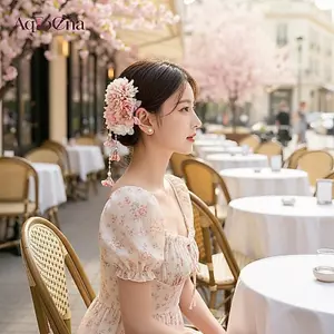 AqToCna Nhiều Màu Sắc sel Hanfu Phụ Kiện Tóc Phong Cách Trung Hoa Kẹp Tóc Cho Nữ Trang Phục Lịch Sử Chương Trình Và Đám Cưới AqToCna