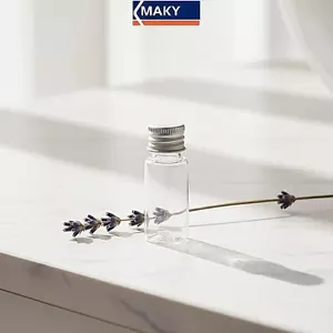 MAKY 5ml 10ml 20ml 50ml 100ml 250ml 500ml Chai nhựa rỗng trong suốt Nắp nhôm chống rò rỉ cho s VN