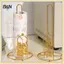 B & N Retro Cây Sắt Khăn Giấy Vàng Đứng Cuộn Giấy Giá Đỡ Khăn Một Tay Xé Trang Trí Khăn Giấy Đứng Nhà Bếp.