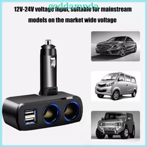 Bộ chuyển đổi nguồn xe hơi USB đôi tiết kiệm không gian GODD với đầu ra 3 1A cho máy ảnh kỹ thuật số