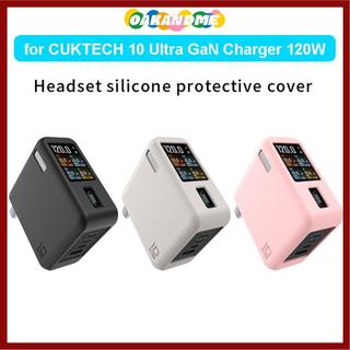 [Còn hàng] OAKANDME Silicone, Bảo vệ màu trơn mềm, Mang theo chống sốc di động chất lượng cao cho Bộ sạc CUKTECH 10 Ultra GaN Du lịch 120W