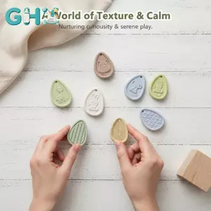 GHX 6 Pa Fidget Đồ Chơi Người Lớn Cảm Giác Đá Silicon Kết Cấu Thiết Kế Cho Tự Kỷ Trẻ Em Giảm Căng Thẳng Tập Trung Lớp Học VN