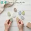 GHX 6 Pa Fidget Đồ Chơi Người Lớn Cảm Giác Đá Silicon Kết Cấu Thiết Kế Cho Tự Kỷ Trẻ Em Giảm Căng Thẳng Tập Trung Lớp Học VN