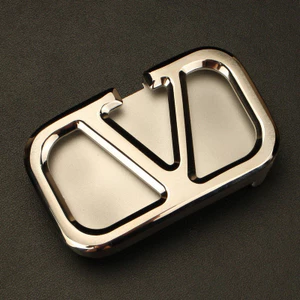 Đầu khóa thắt lưng bằng thép không gỉ 00516 / V Trang trí / Thép rắn / Phong cách nam / Chiều rộng bên trong 3,85cm / Thích hợp cho Thắt lưng lỗ tròn 3,7-3,8cm / Khóa mịn mặc bên trong / Phiên bản Hàn Quốc Phụ kiện thay thế phong cách kinh doanh hợp thời