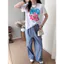 Áo thun ngắn tay cỡ lớn cỡ lớn in hình mùa xuân hè 100% cotton chất lượng cao dành cho nam và nữ 0629