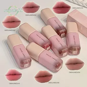 CATMALLER88 Matte Lip Gloss, Dưỡng Ẩm 2.5g Trang Điểm Môi, Satin Keo Dán Môi Kết Cấu Kem Lâu Dài Cho Bé Gái Nữ