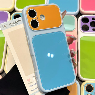 Ốp lưng Dopamine Hit Color Acyrlic dễ thương cho iPhone 13 14 15 16 17 Pro Max 17Pro Ốp lưng da Cửa sổ lớn Bảo vệ Camera