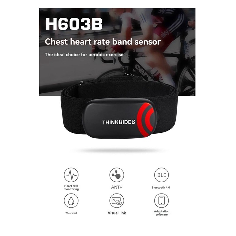 Dây đeo ngực ANT+ H603B - Theo dõi nhịp tim trong luyện tập thể dục