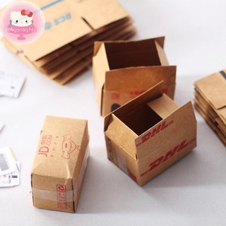 Moonlights 1 Bộ Thùng Carton Express 1: 12 Nhà Búp Bê Thu Nhỏ Hộp Express Trang Trí EN