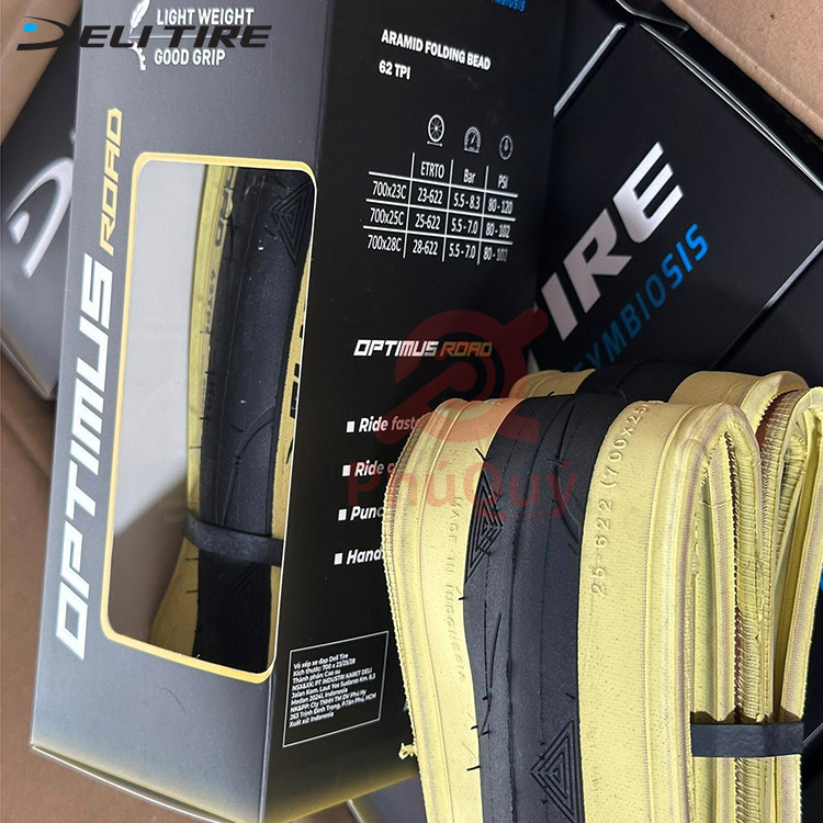 Vỏ Deli GẤP OPTIMUS 700x25c Có Chống Đinh