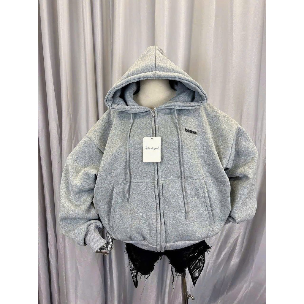 Áo Khoác Nỉ Unisex Rộng Form dáng dài - Thời Trang Nam Nữ Giá Rẻ Vô Địch