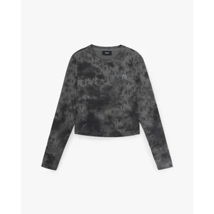 MLB - Áo croptop nữ cổ tròn tay dài Monogram Tie Dye_3FTSM0254-50CGS