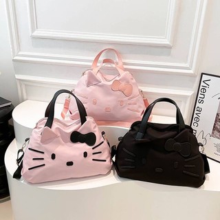 GS4 Hello Kitty Túi Du Lịch KT Mèo Thời Trang Dung Tích Lớn Đa Năng Túi Đeo Vai Nữ Hoạt Hình Túi Tote SG4