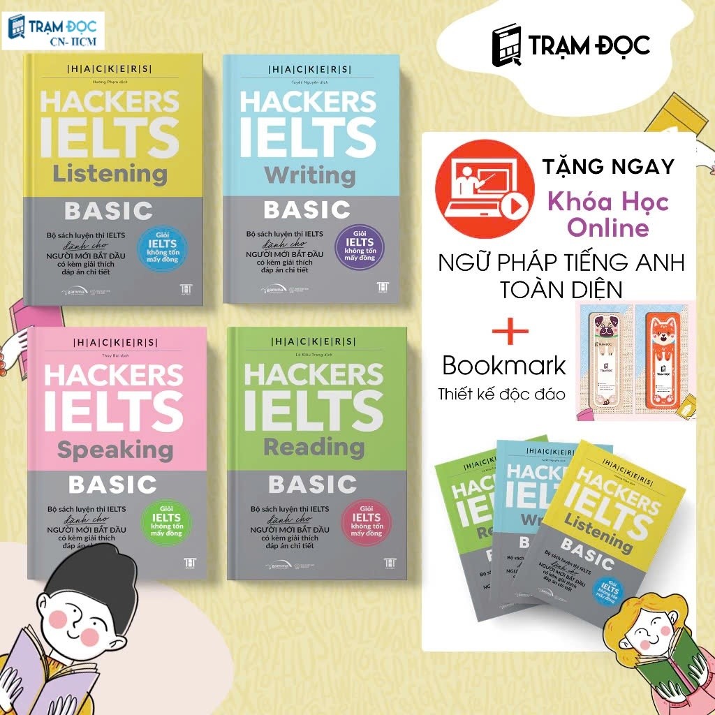 Sách - Hacker IELTS Basic: Reading + Listening + Writing + Speaking ...