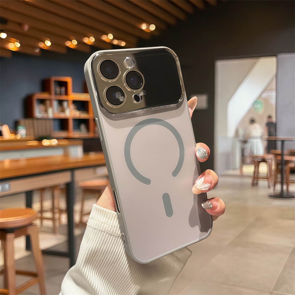 Ốp điện thoại từ tính mờ AG cho iPhone Air 17 Pro Max 16 12 13 14 15 pro max Bảo vệ ống kính chống rơi Vỏ cứng Vỏ chống sốc
