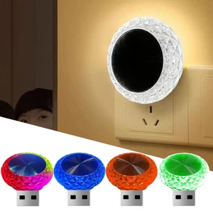 EDB * Plugs Play Car USB LED Mood Light với 7 màu thay đổi để trang trí nội thất