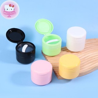 Moonlights 100 / 150g Flip Cover Có Thìa Chai Đổ Lại Rỗng Trang Điểm Lọ Nồi Du Lịch Mặt Kem Dưỡng Da Mỹ Phẩm Cotton Pad Hộp Đựng EN
