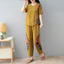 Mùa Hè 2024 Áo Sơ Mi Vải Lan Cotton Cho Người Trung Niên, Phong Cách Retro Dân Tộc Ngắn Tay