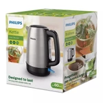 Ấm đun siêu tốc kim loại Philips HD9350/90, bình đun nước 1.7L nắp nhún lò xo, có đèn báo, tiết kiệm năng lượng — ảnh 5