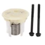 Bộ hộp mực lò xo YRBWD, Nắp cuối màu trắng ABS Nhựa RV Bộ hộp mực lò xo nhà vệ sinh, Bu lông linh kiện thay thế 385236096 Phụ tùng thay thế nhà vệ sinh Vacuflush