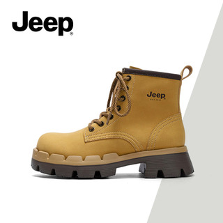 Jeep Jeep Giày Nữ Thu Đông Da Thật Chính Hãng Thời Trang Retro Merad Hiệp Sĩ Giày Bốt Chelsea Martin Giày Bốt Ngắn