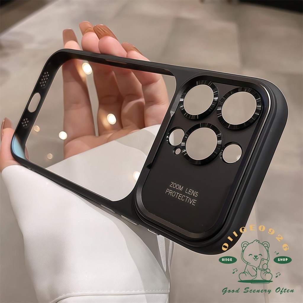【 Ốp lưng iPhone17 】 Vỏ điện thoại acrylic cảm giác da Orange Scrub iphone17 Pro Max 16 15 cho vỏ iPhone vỏ mềm silicon TPU chống sốc