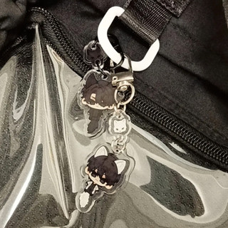 Anime Omniscient Reader's Viewpoint Kim Dokja Yoo Jonghyuk Cosplay Keychains Acrylic Key Chain Bag Pendant Keyring Jewel