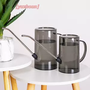 Bình tưới nước miệng dài 1L Bình tưới cây bằng nhựa Phụ kiện tưới tiêu gia đình Hoa thực tế Dụng cụ làm vườn Tay cầm