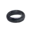 Nhẫn Ngọc Gà Đen Unisex Natural A Jade - Họa Tiết Xám Bóng - Đa Kích Thước 15-21mm